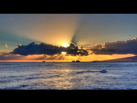 Sonnenuntergang Hawaii Oahu USA – Ala Moana Strand Sonnenuntergang