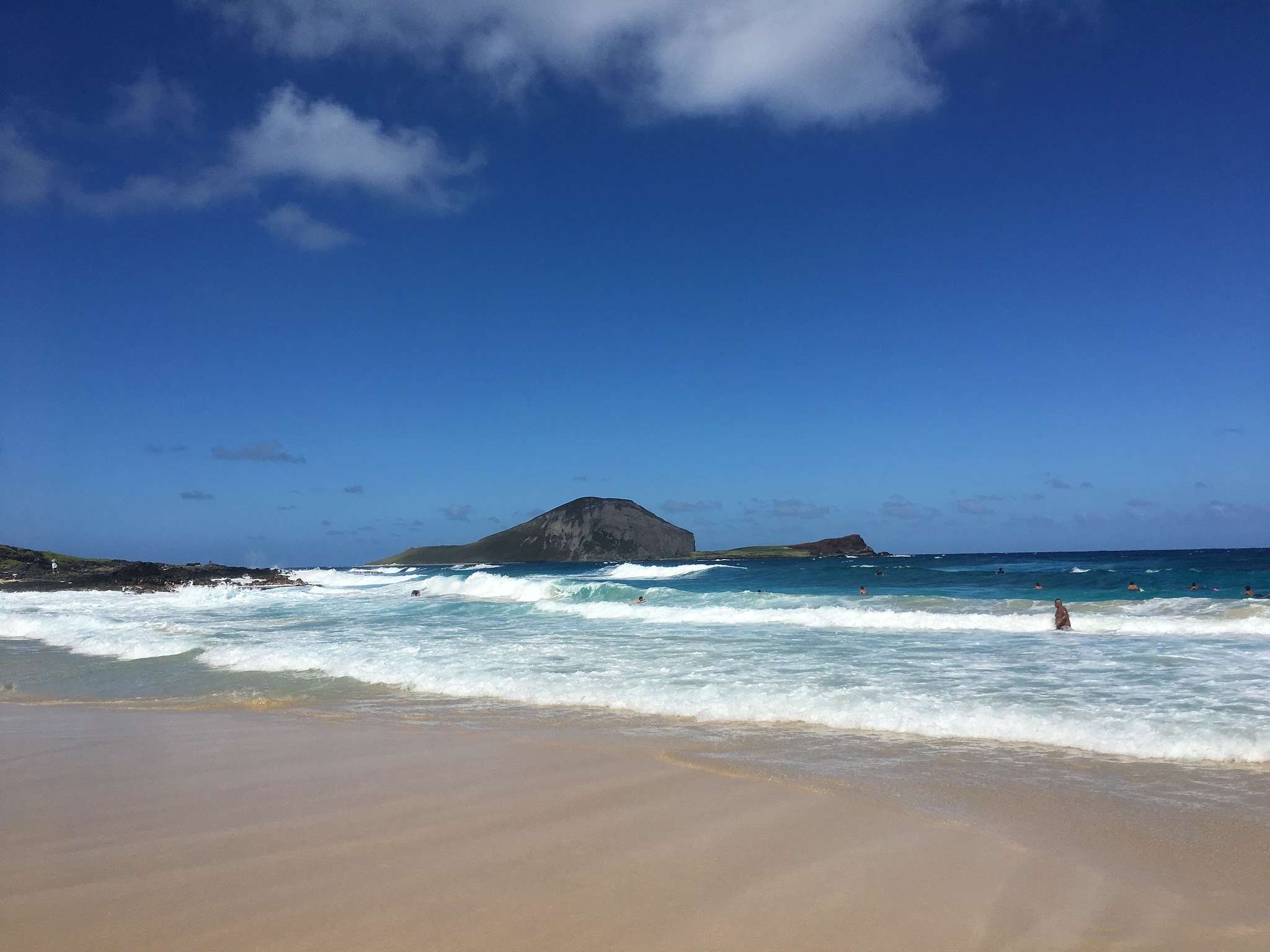 Blick auf Rabbit Island
