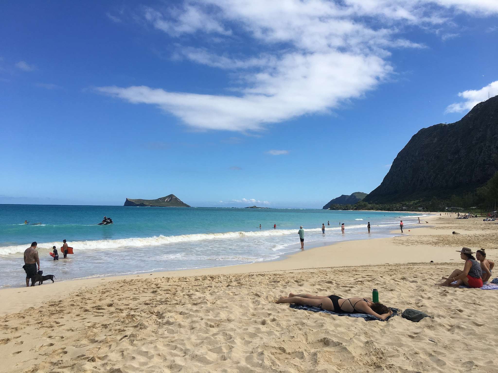 Langer Strand in Hawaii