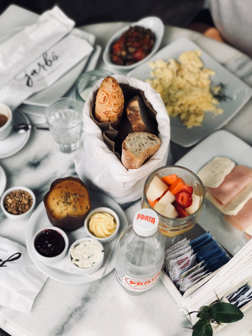 breakfast meals on table