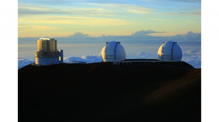 Das Observatorium auf dem Berg Mauna Kea