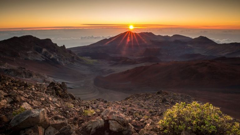 Sonnenaufgang am Haleakala-Krater