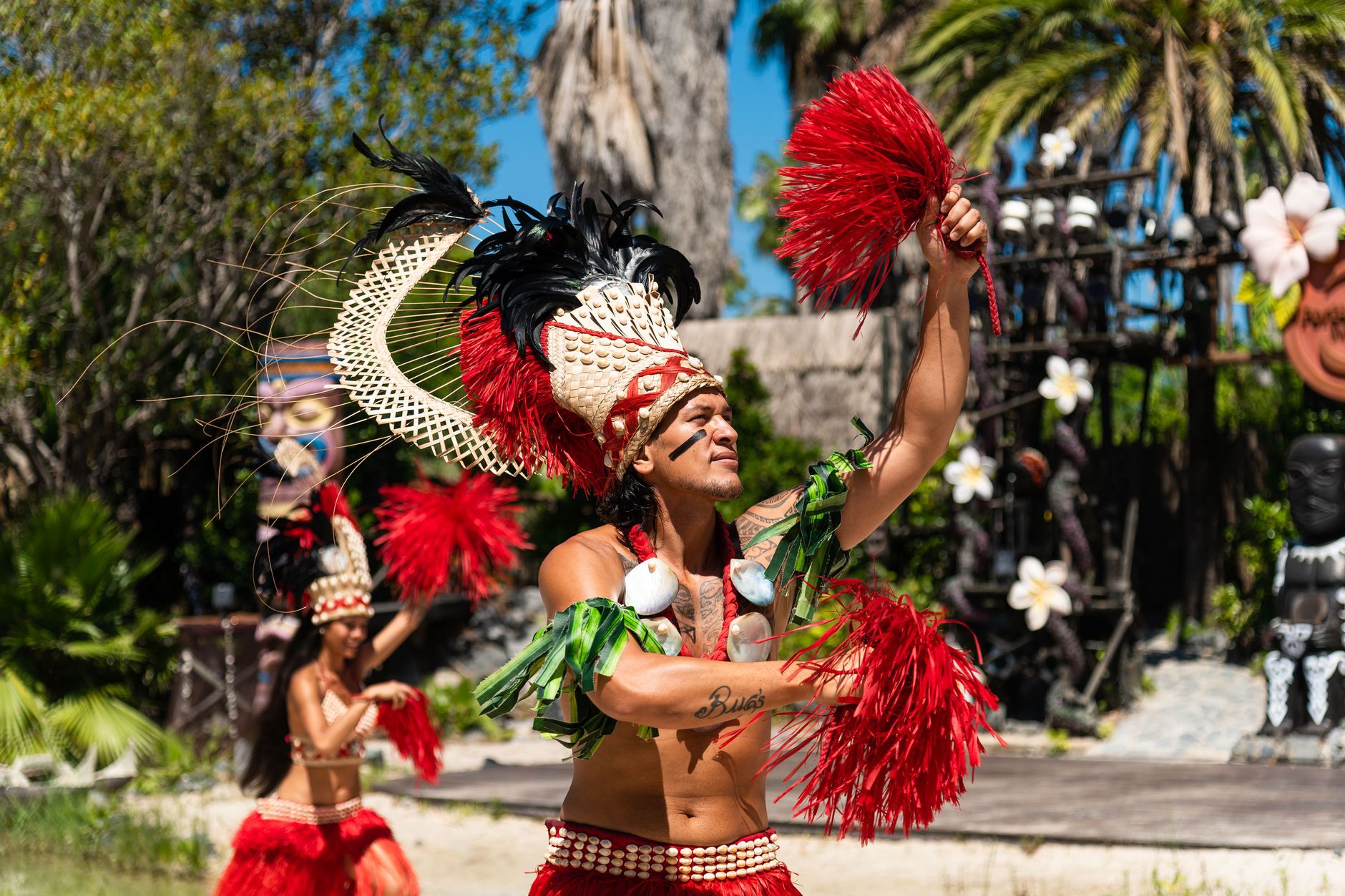 man dancing in a costume